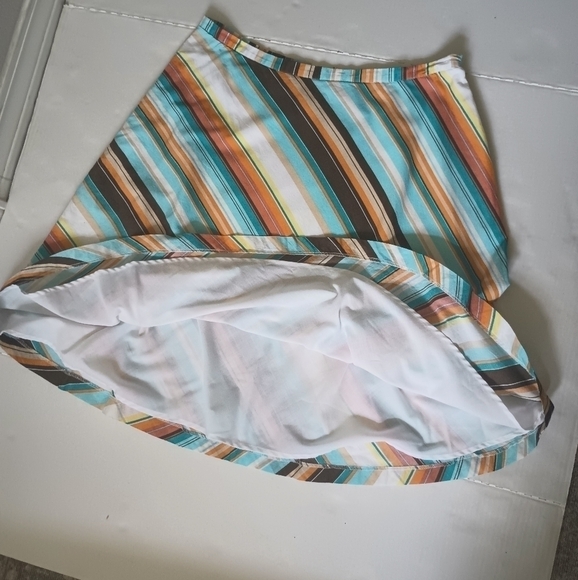 NEW York & Company Skirt Striped Size 12 - Picture 8 of 9